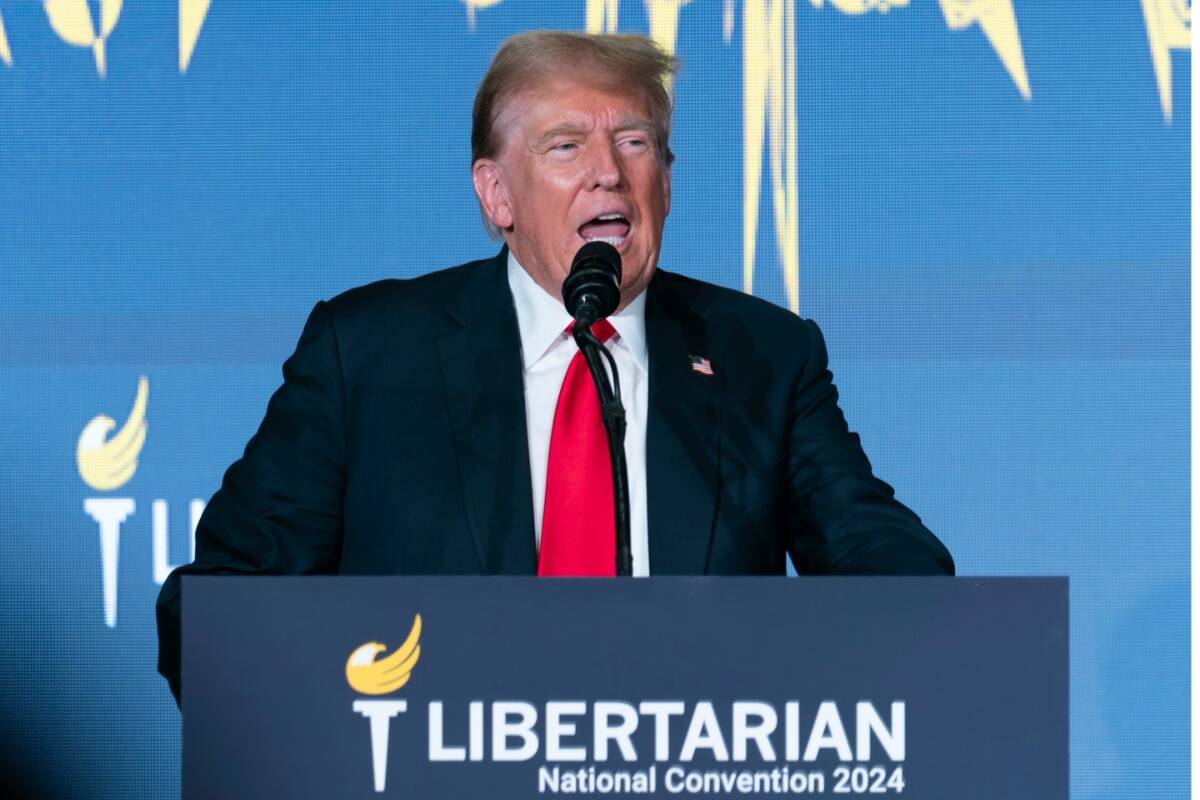 SAUNDERS Libertarian Party says ungovernable.’ Trump says OK