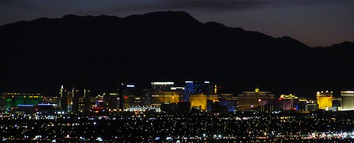 Las Vegas Skyline from the East Side of Las Vegas, Nevada