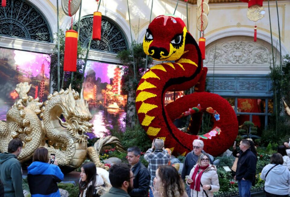 ‘Year of the Snake’ display slithers into Bellagio gardens — PHOTOS