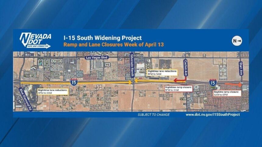 Overnight I-15 Closures Scheduled Ahead of Full Lane Reopening on Friday