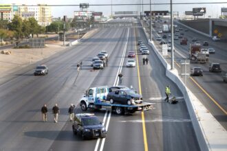 Gunman Opens Fire on Innocent Bystander During High-Speed Stolen Car Chase on Las Vegas Freeway