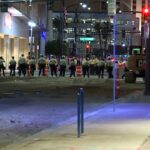 Woman shares experience with police during Downtown Las Vegas protest