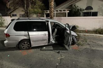 Driver Arrested on Suspicion of DUI After Fiery Crash Rocks Las Vegas