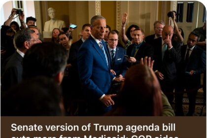 Senate version of Trump agenda bill cuts more from Medicaid: GOP aides