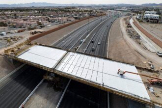 Peace Way Bridge in Southwest Las Vegas Valley Nears Completion