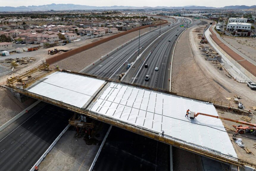 Peace Way Bridge in Southwest Las Vegas Valley Nears Completion