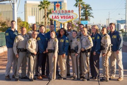 Las Vegas FBI offers reward to find man who spray-painted federal buildings during protest