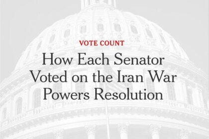 Senate blocks Iran war powers resolution