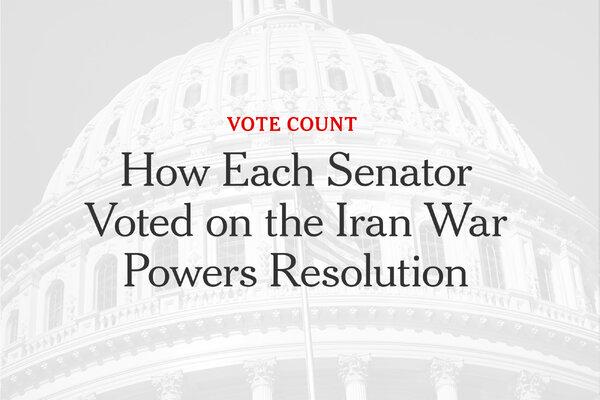 Senate blocks Iran war powers resolution