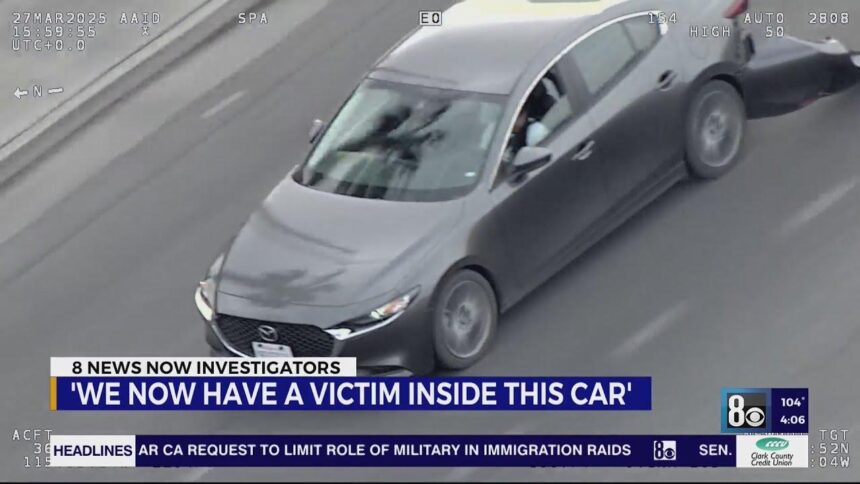 Dramatic Videos Capture Las Vegas Carjacking Spree and Intense Police Chase Following Casino Murder