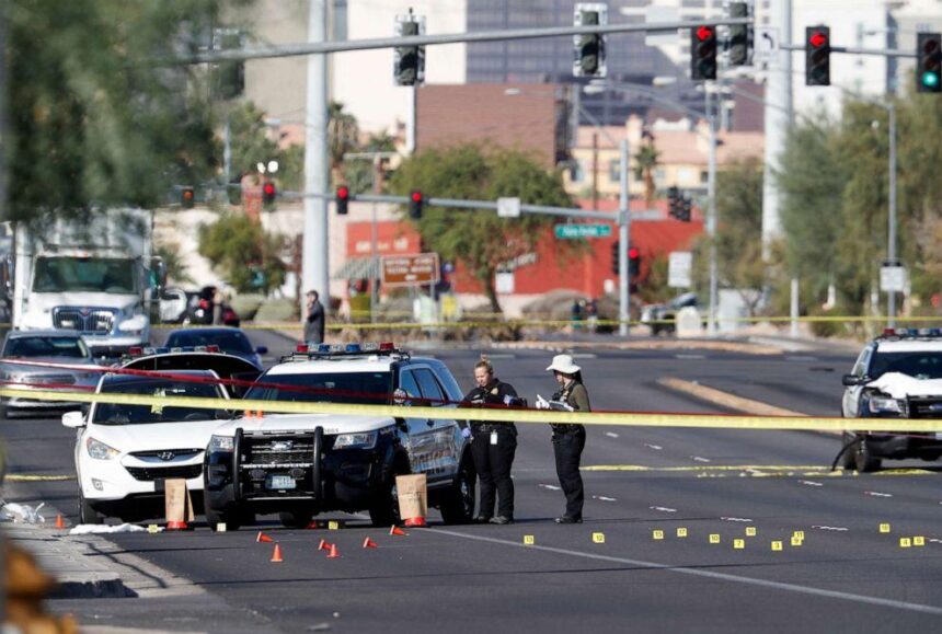3 arrested after shooting involving Las Vegas police