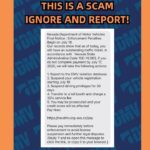Beware: Nevada DMV Alerts Drivers to a New ‘Final Notice’ Traffic Ticket Text Scam