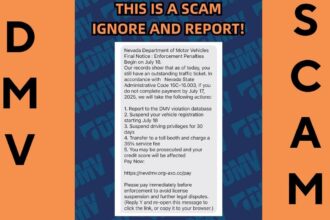 Beware: Nevada DMV Alerts Drivers to a New ‘Final Notice’ Traffic Ticket Text Scam