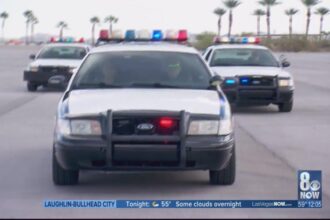 4 detained after police chase ends in northwest Las Vegas valley