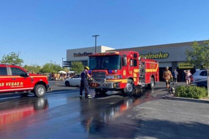 Driver Arrested After Car Erupts in Flames in Northwest Las Vegas Valley