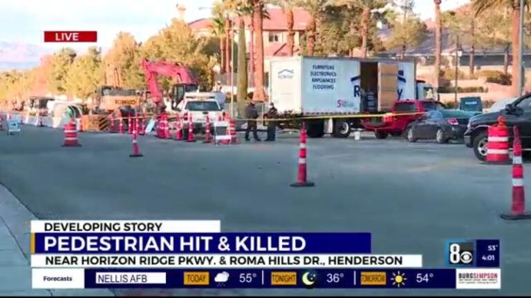 Pedestrian hospitalized after vehicle crash in Henderson - Las Vegas News
