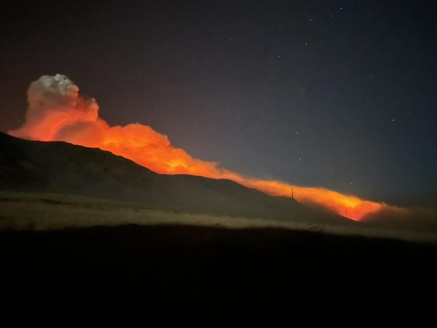 Jakes Fire Grows to 82,195 Acres After Merging with Smaller Blaze in Northern Nevada