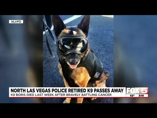 Las Vegas police mourn death of retired K9 officer