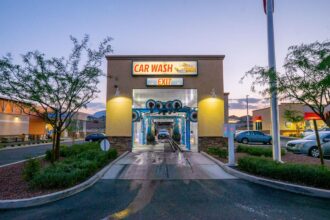 Life Behind the Scenes at a Las Vegas Car Wash After the Rain