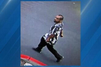 Video: Man sets fire outside Las Vegas police headquarters