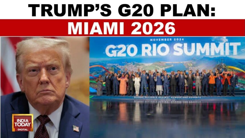 Trump Announces 2026 G20 Summit Will Be Hosted at His Doral Resort