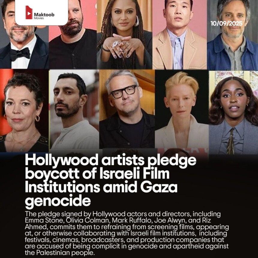Pledge to boycott Israeli film institutions draws signatures of top Hollywood actors and directors