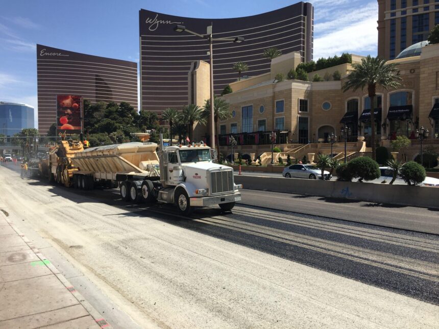 Roadwork underway on Las Vegas Strip for 2025 F1 Grand Prix