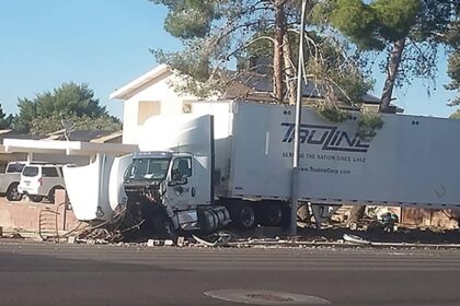 Semi-truck crushes vehicle in deadly Las Vegas crash; driver arrested on DUI-related charges