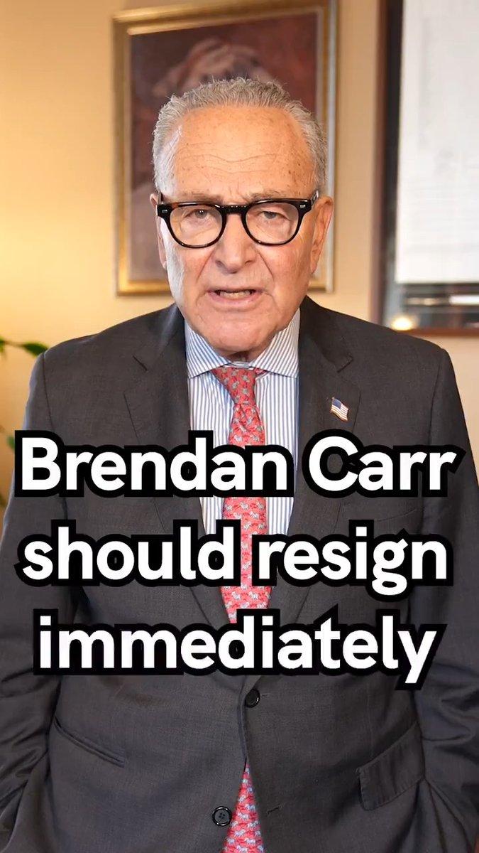 Schumer calls on FCC’s Carr to resign over Jimmy Kimmel suspension 