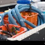 Truck with pool chemicals overturns in central Las Vegas valley crash