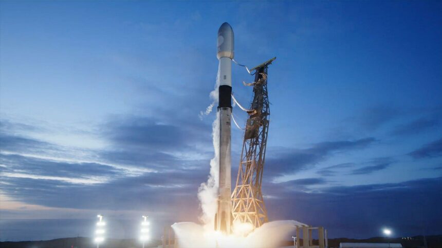 Did you see it? SpaceX Falcon 9 rocket launch lights up the sky in Las Vegas