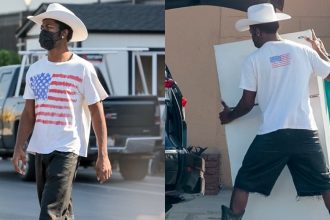 Lil Nas X Wears a Cowboy Hat & Boots to Shop for a Refrigerator in LA