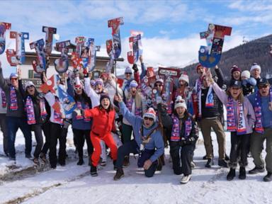 WATCH:  American families travel to cheer on Team USA at Olympics in Italy