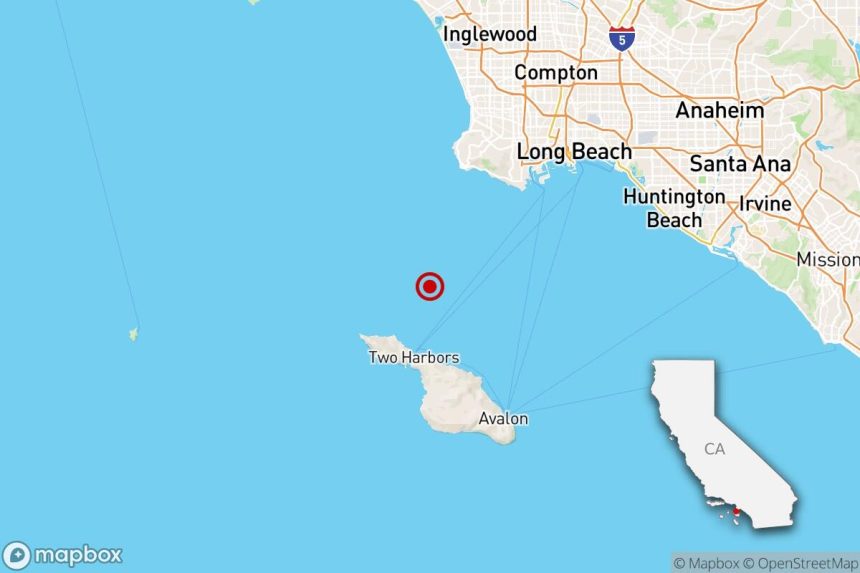 Magnitude 3.5 earthquake recorded off Catalina