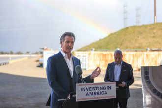 ‘This is all happening on our watch’: Newsom says he needs to be better in Las Vegas stop
