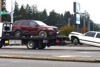 Suspected impaired driver strikes pole in east Las Vegas, causing power outages