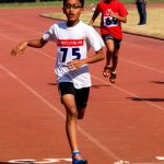 Mojave track and field sophomore setting records in sprint events