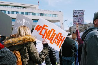 Protesters at Creech Air Force Base criticize Iran war