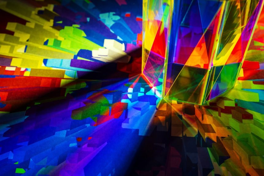 'Three Generations of Polarized Light Art' turns viewers into participants at Sahara West Library