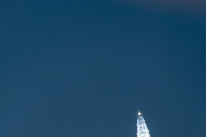SpaceX rocket seen over Las Vegas