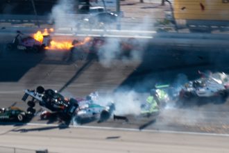 Late-night crash closed major road near Las Vegas Strip