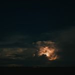 Lightning, funnel cloud captured above Valley sky