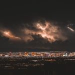 Las Vegas sees cool change with showers and wind