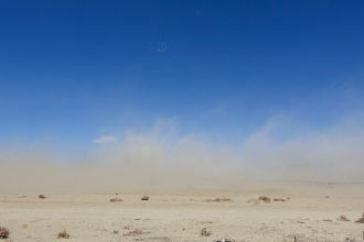 Strong April winds blowing back into Las Vegas Valley