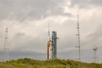 Core rocket for upcoming Artemis III mission arrives at Kennedy Space Center