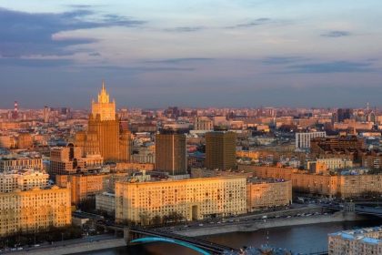 Drone Hits a Moscow High-Rise Days Before a Major Military Parade