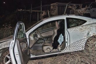 Horrifying inferno crash kills woman on 10 Freeway as vigilantes hunt down suspect sprinting away