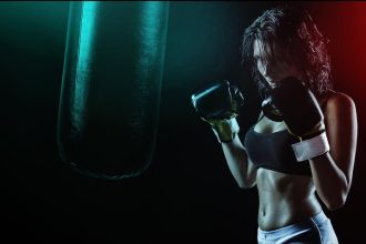 Palestinian girls train at a boxing club in Gaza, in photos