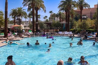 Juvenile transported to hospital after being found in Las Vegas pool