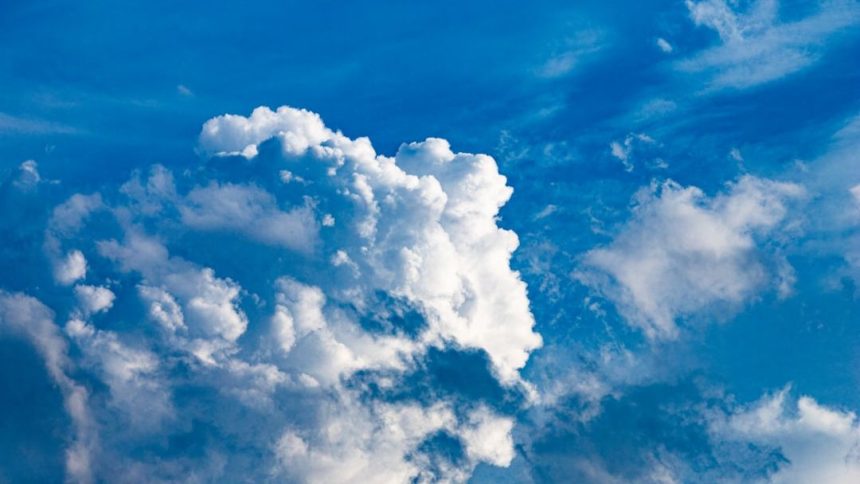 Today I saw a really good looking formation of clouds I had to take a photo